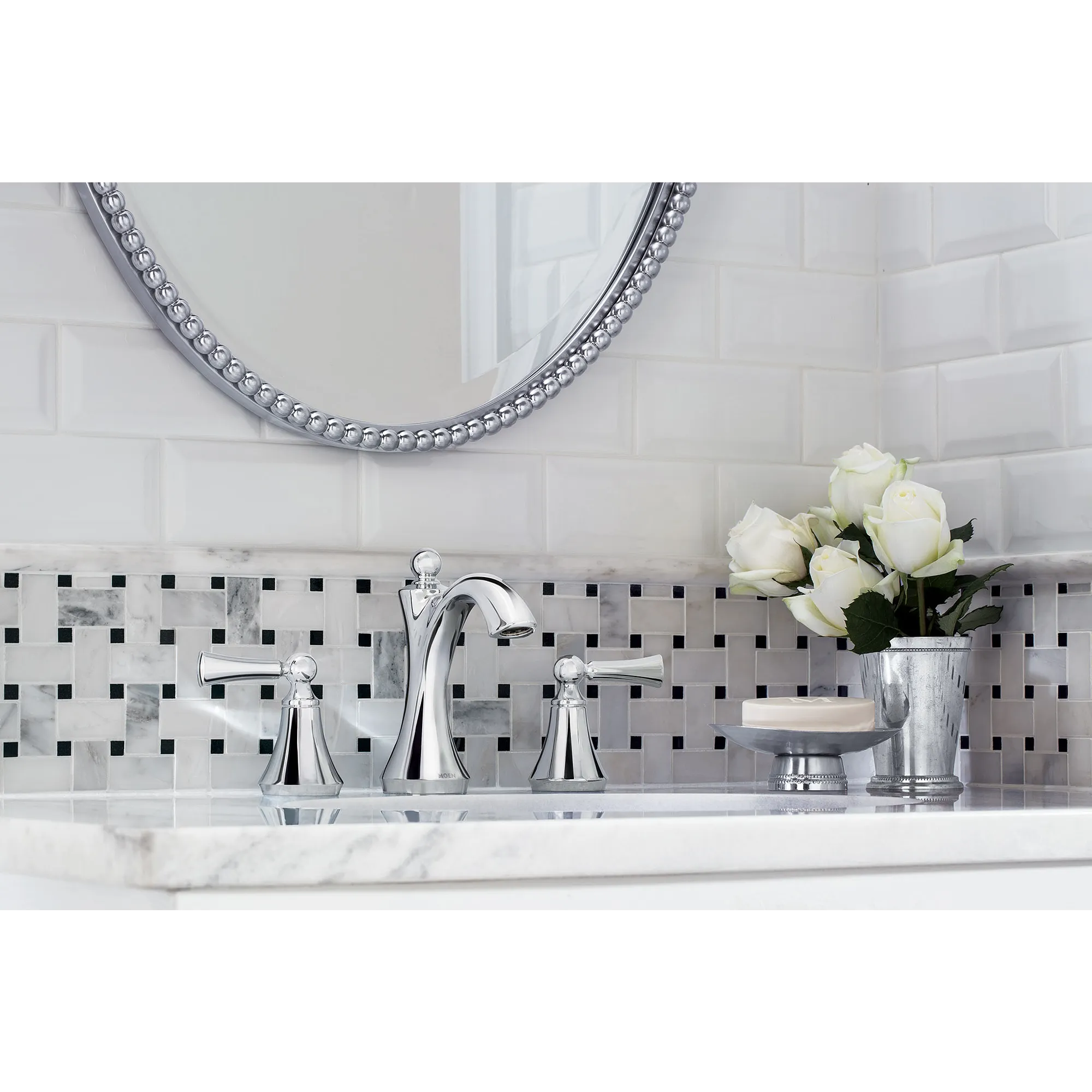 Wynford Chrome Two-Handle High Arc Bathroom Faucet - Image 7