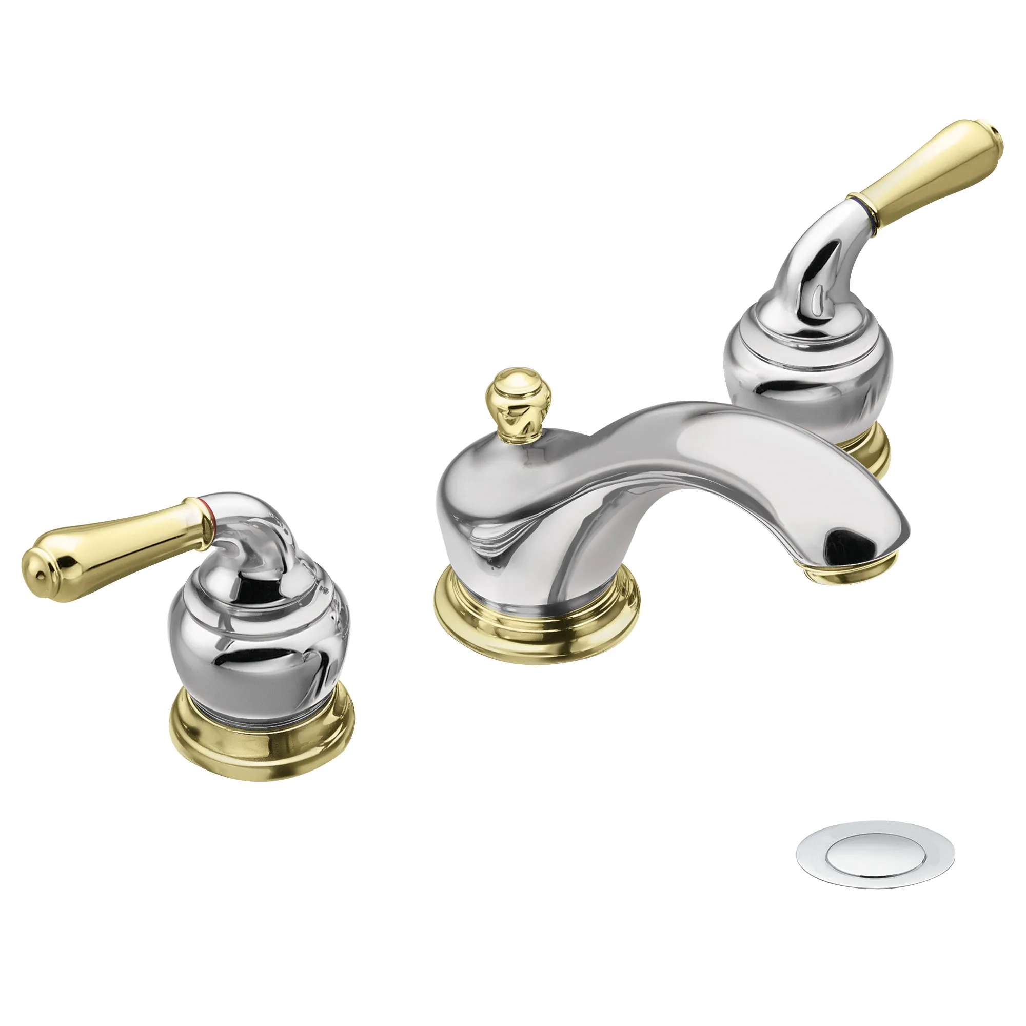 Monticello Chrome two-handle low arc bathroom faucet - Image 10