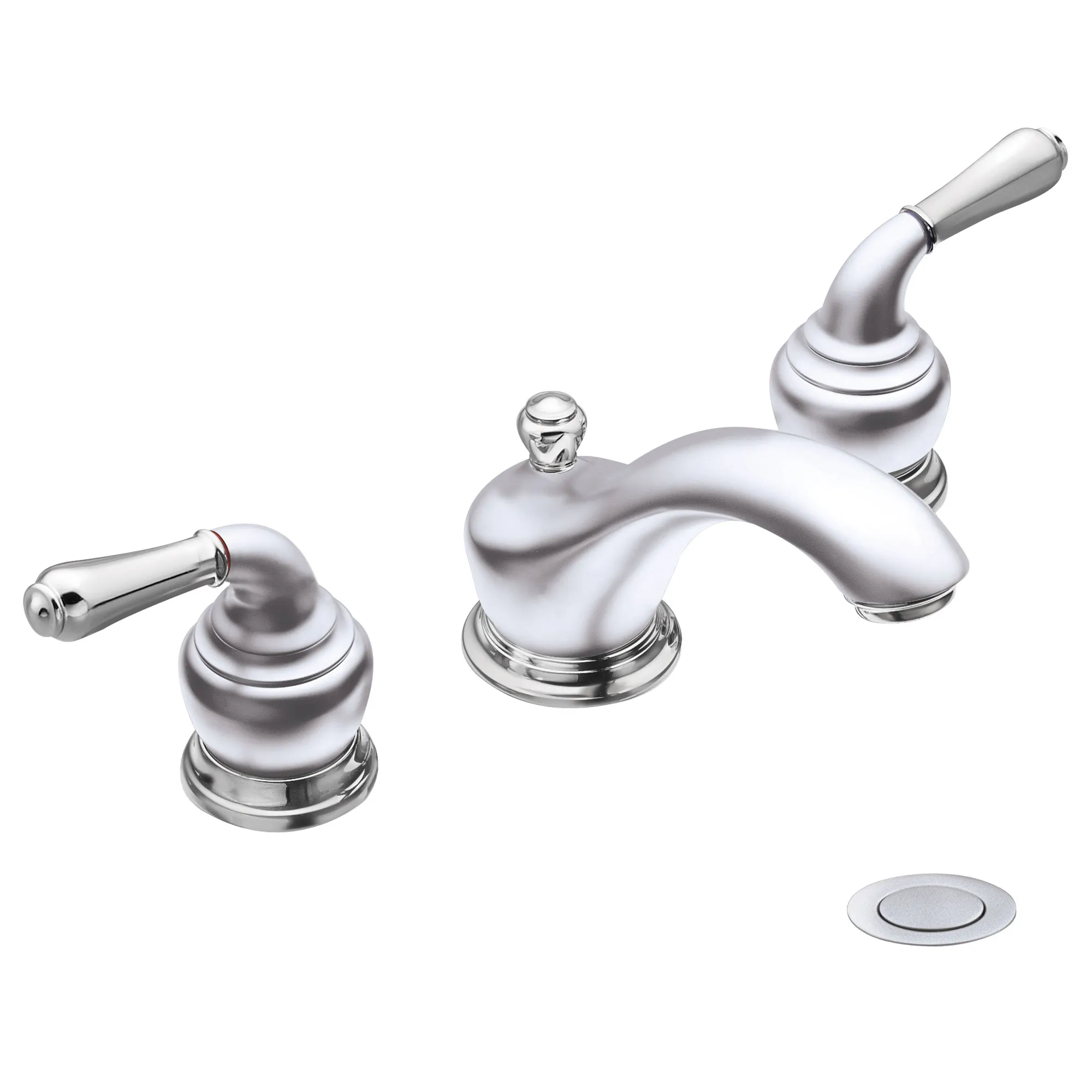 Monticello Chrome two-handle low arc bathroom faucet - Image 12