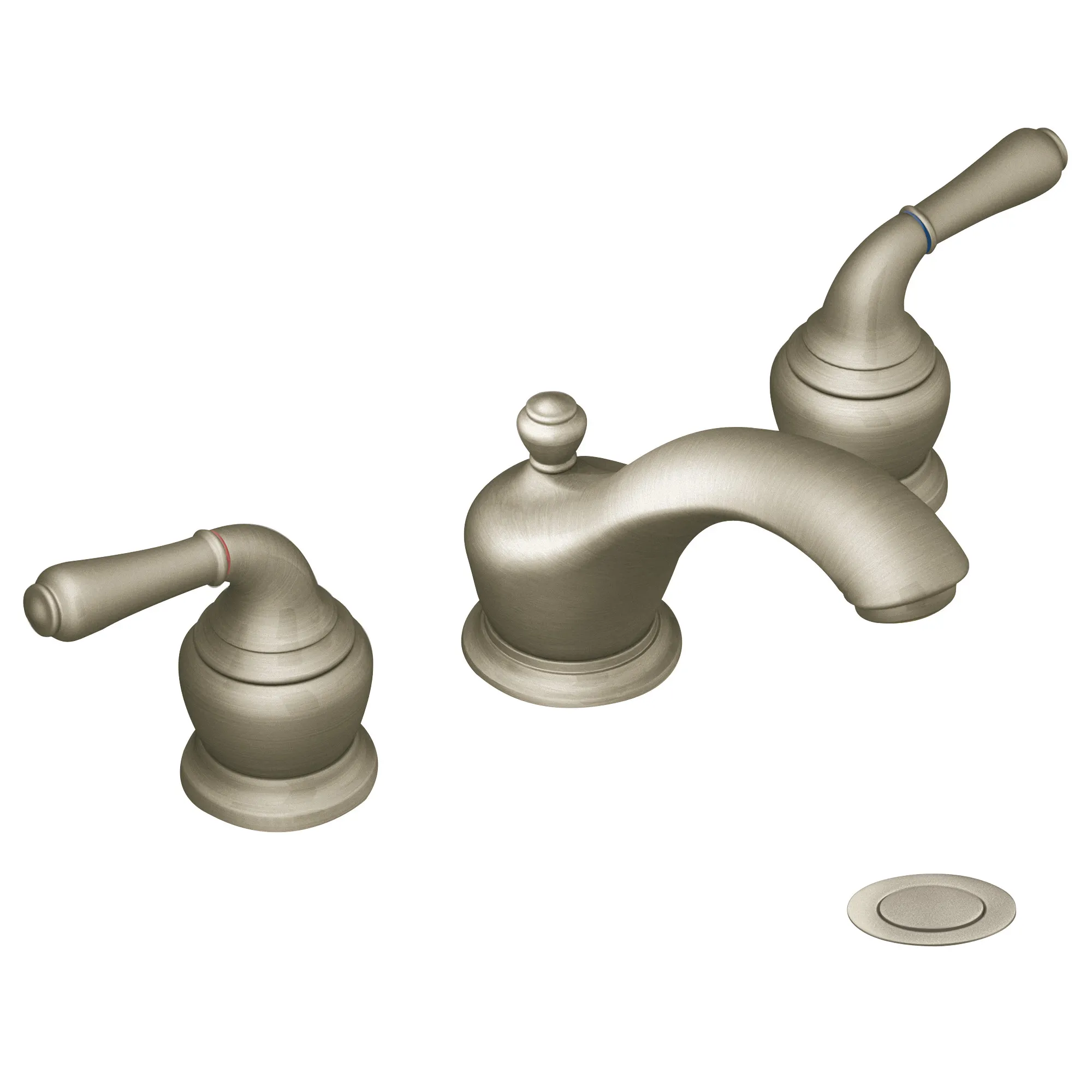 Monticello Chrome two-handle low arc bathroom faucet - Image 13
