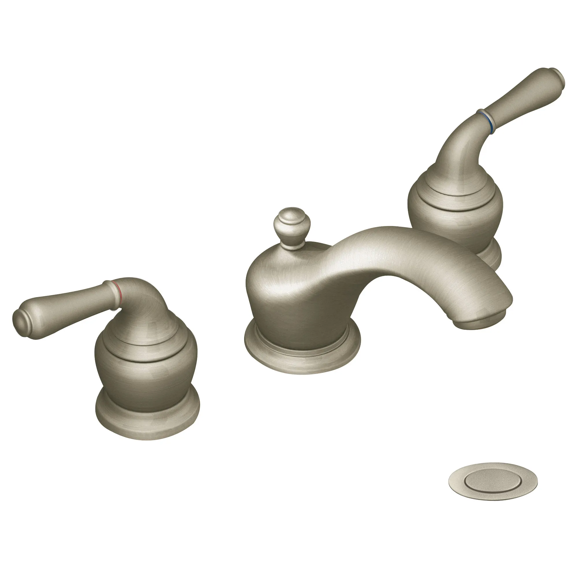 Monticello Chrome two-handle low arc bathroom faucet - Image 14