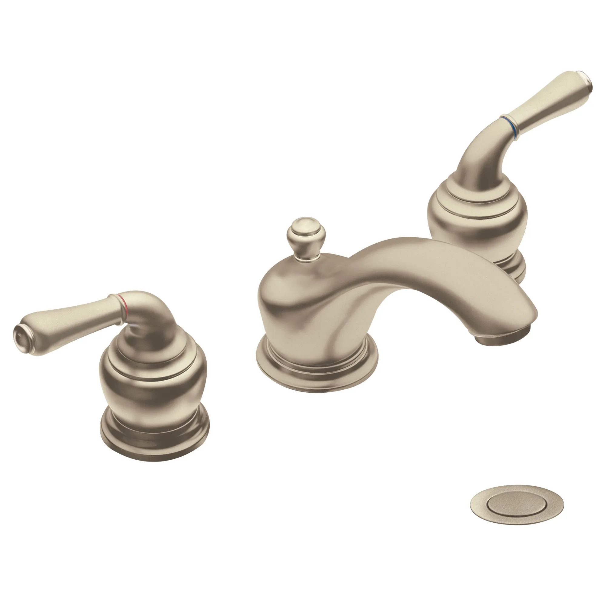 Monticello Chrome two-handle low arc bathroom faucet - Image 8