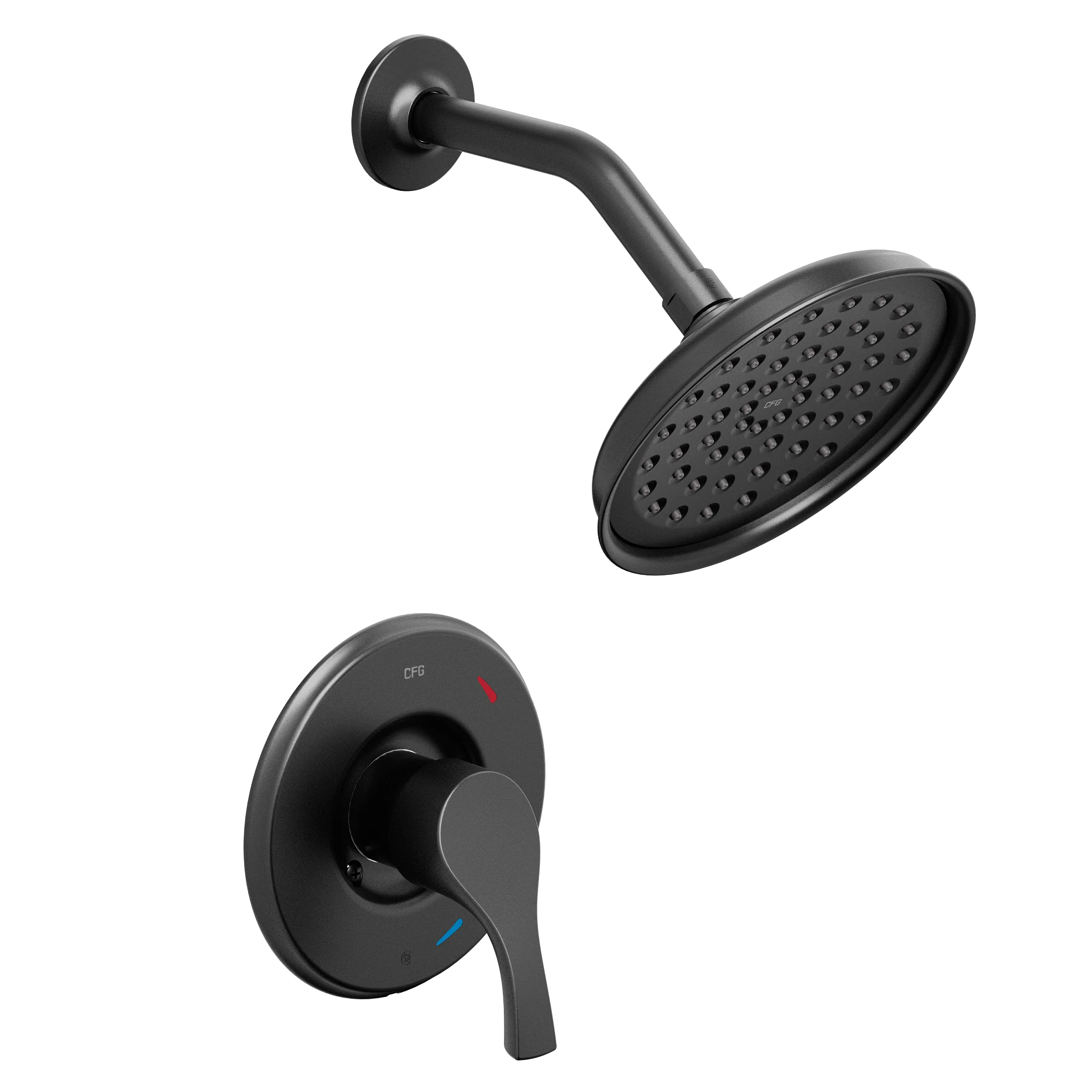 Ash Matte black cycling shower only