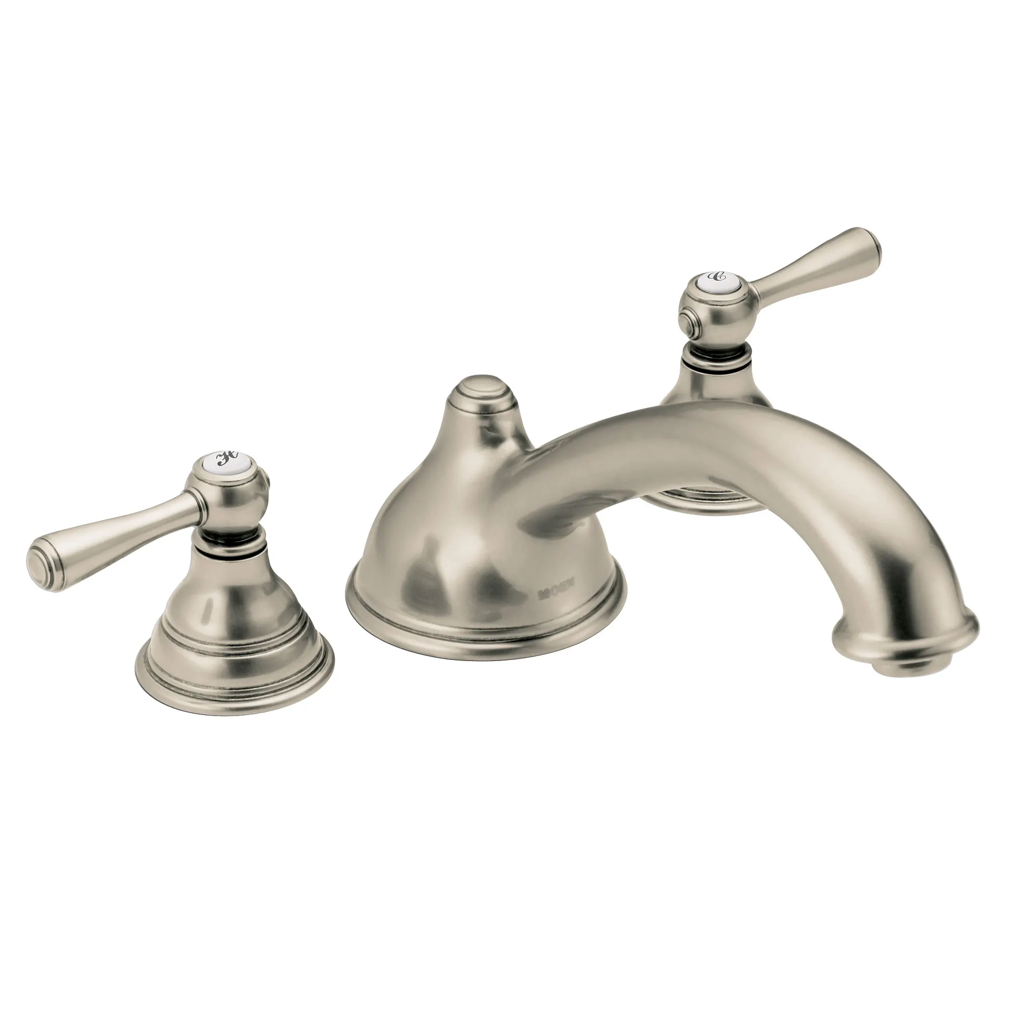 Kingsley Chrome Two-Handle Low Arc Roman Tub Faucet - Image 5