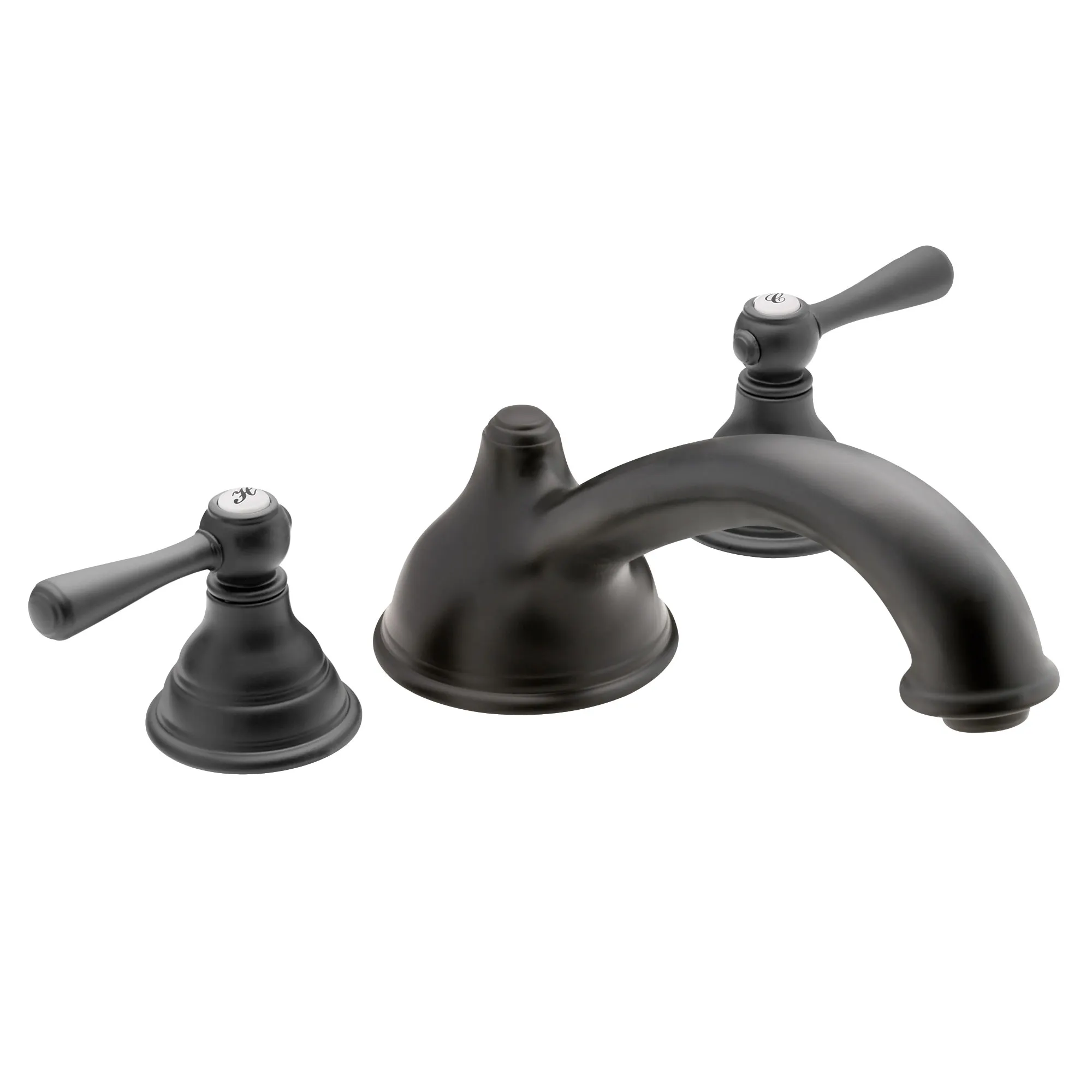 Kingsley Chrome Two-Handle Low Arc Roman Tub Faucet - Image 6