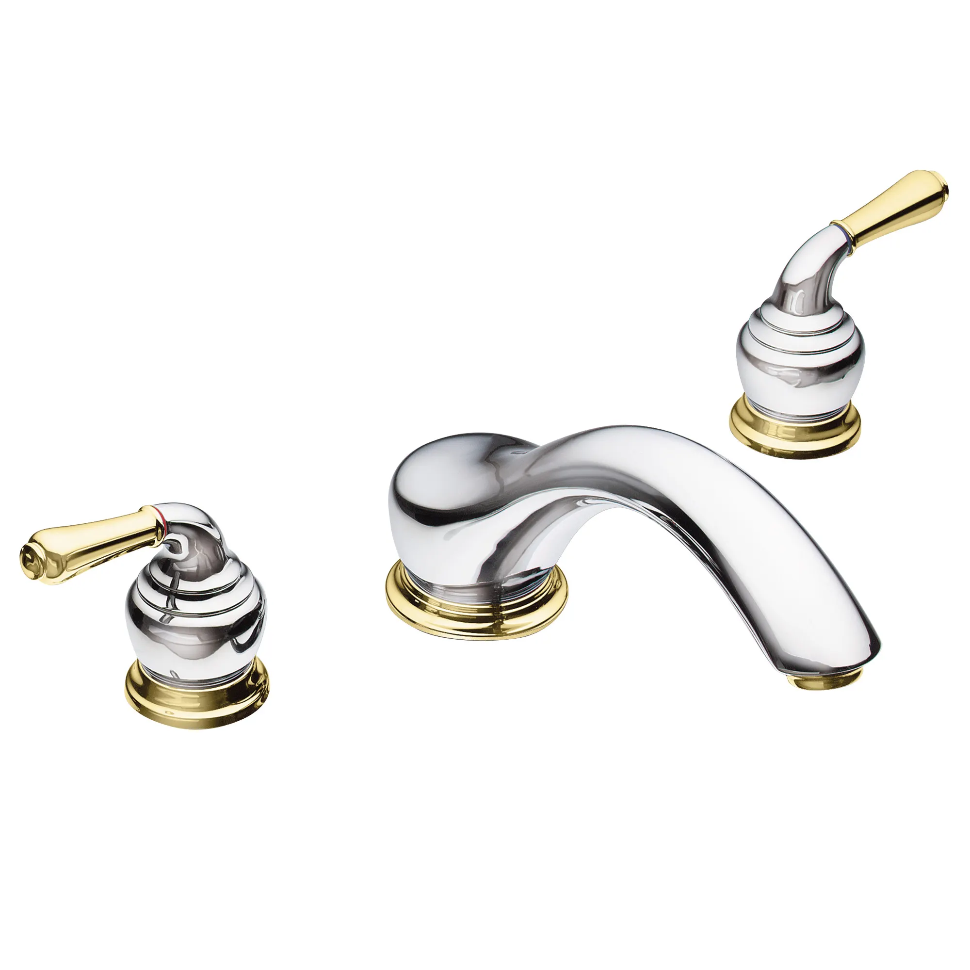 Monticello Chrome two-handle low arc roman tub faucet - Image 5