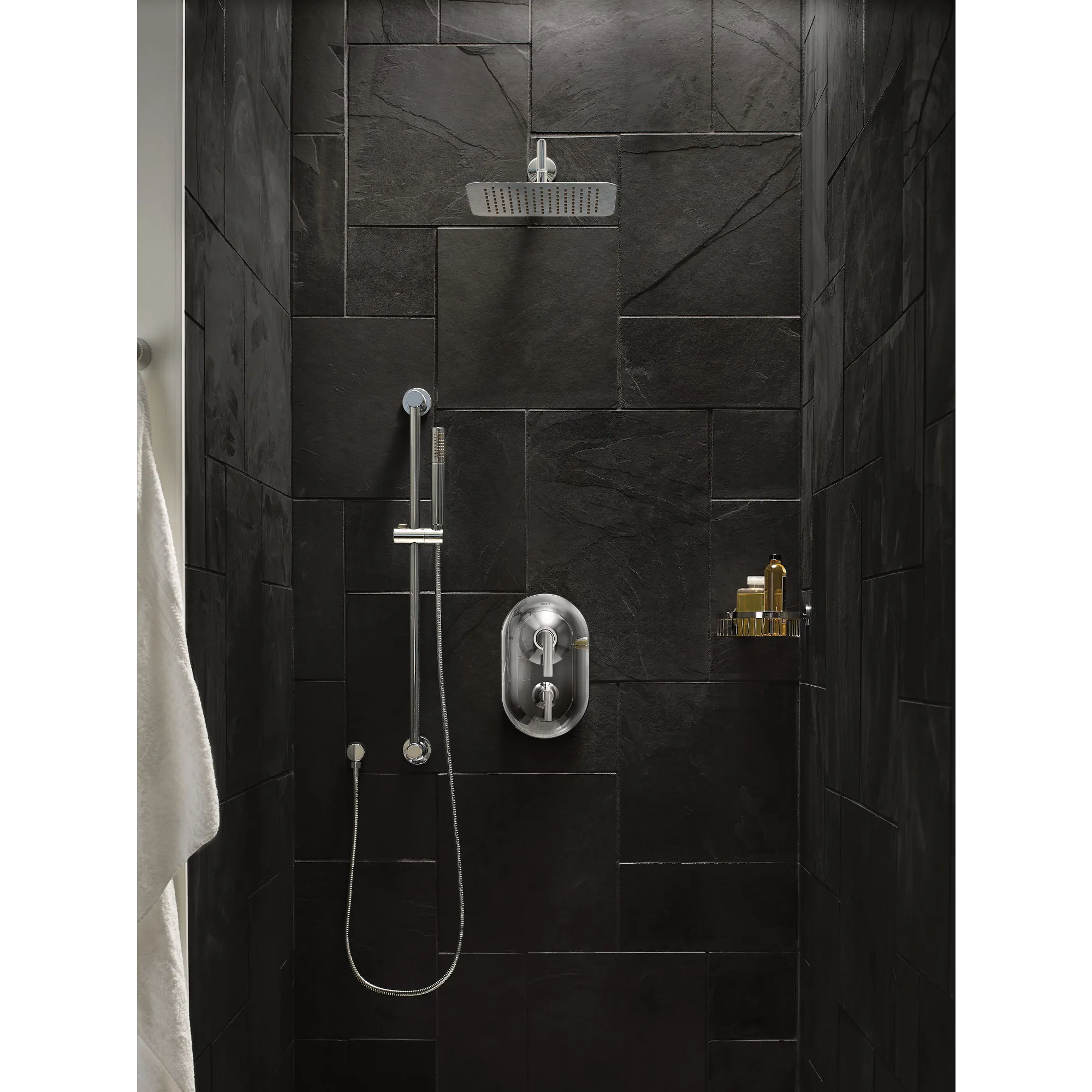 Doux Chrome Posi-Temp(R) with diverter valve trim