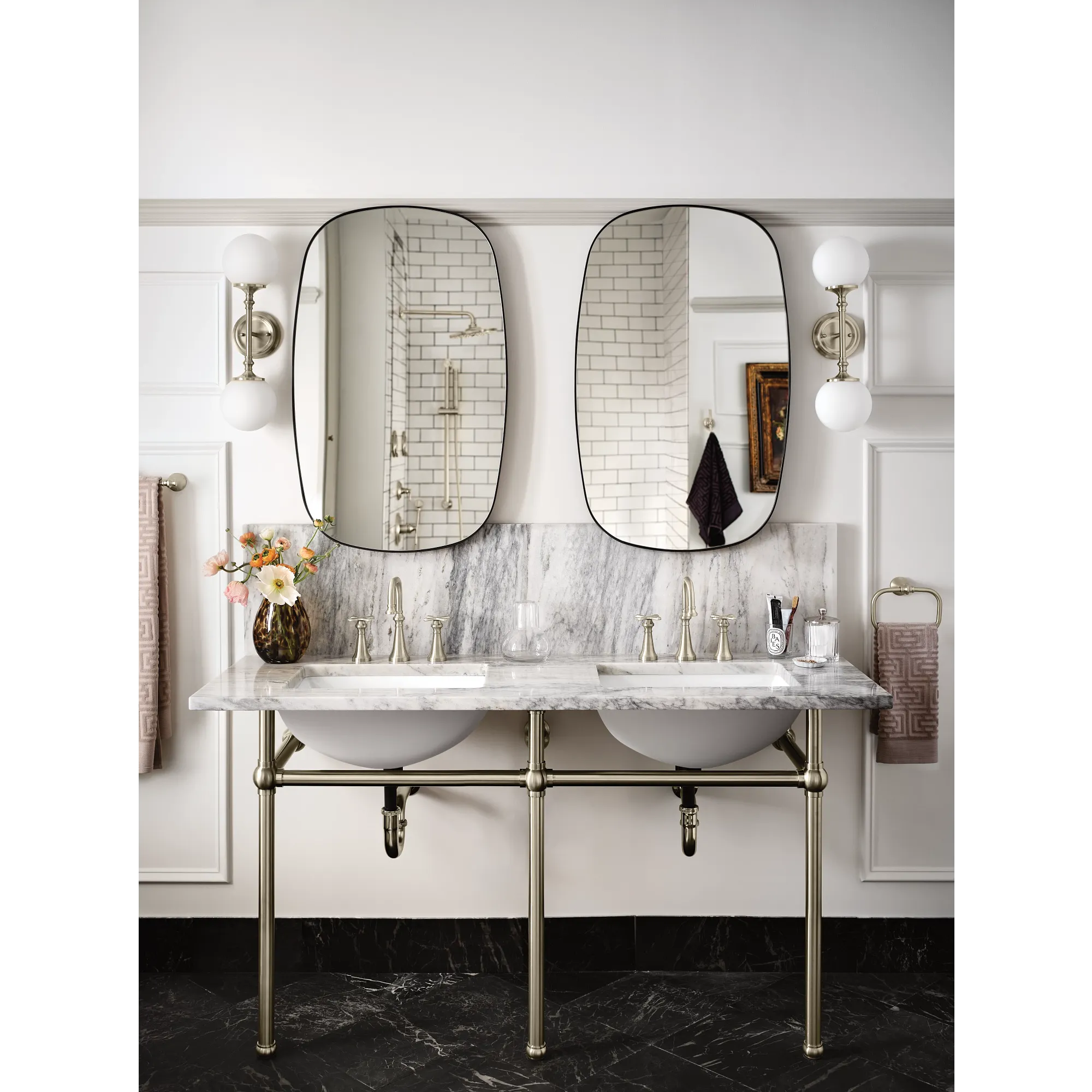 Colinet Chrome two-handle high arc bathroom faucet - Image 13