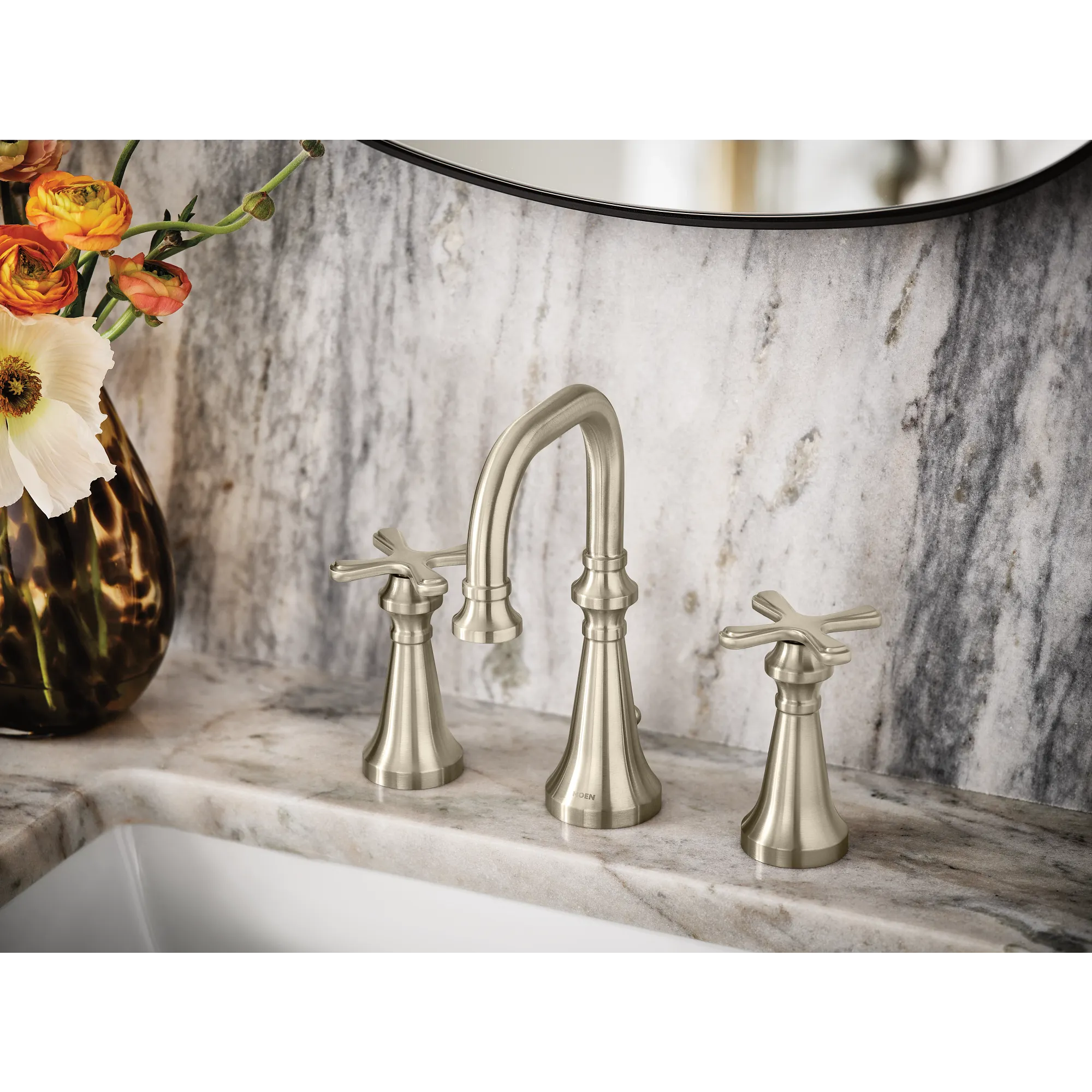 Colinet Chrome two-handle high arc bathroom faucet - Image 16