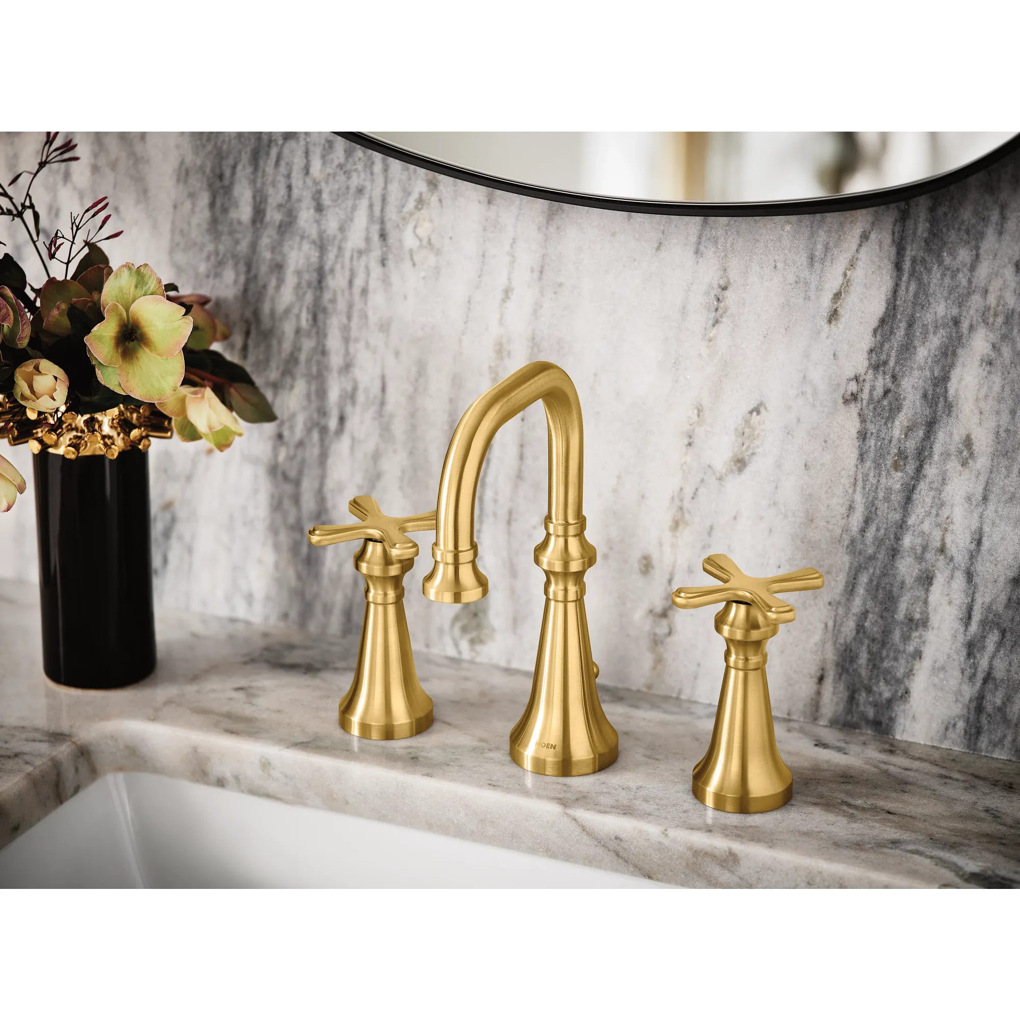 Colinet Chrome two-handle high arc bathroom faucet - Image 20
