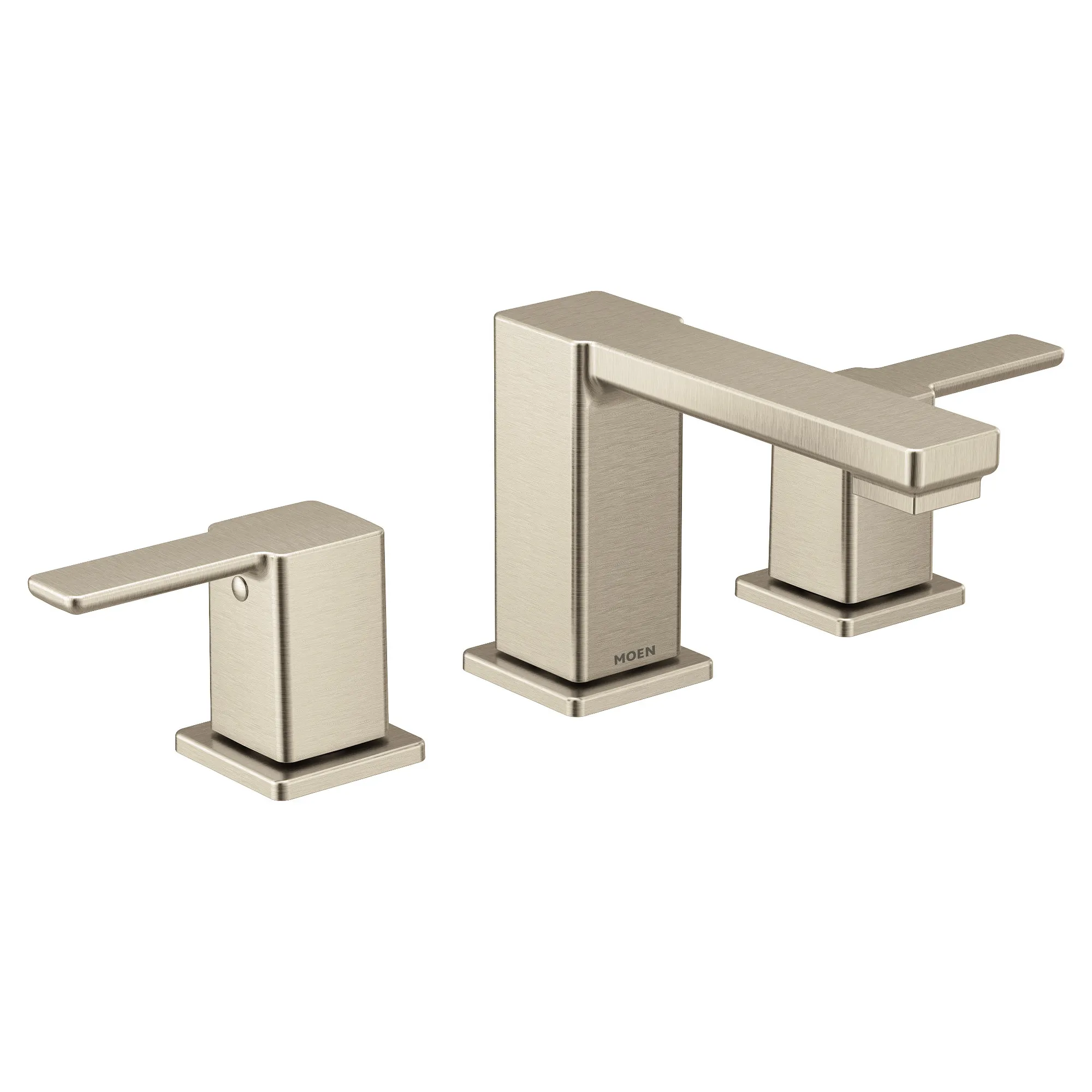 90 Degree Chrome Two-Handle Low Arc Bathroom Faucet - Image 10