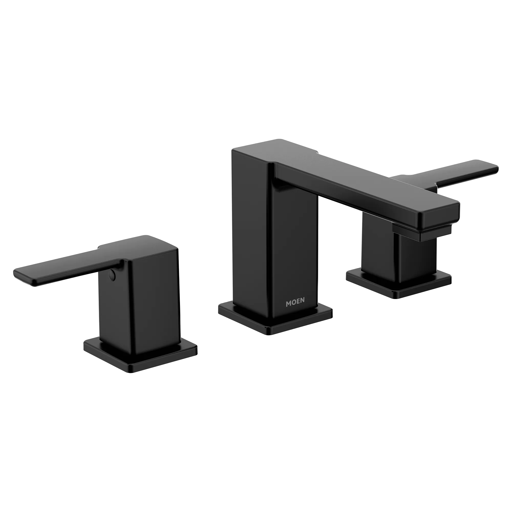 90 Degree Chrome Two-Handle Low Arc Bathroom Faucet - Image 7