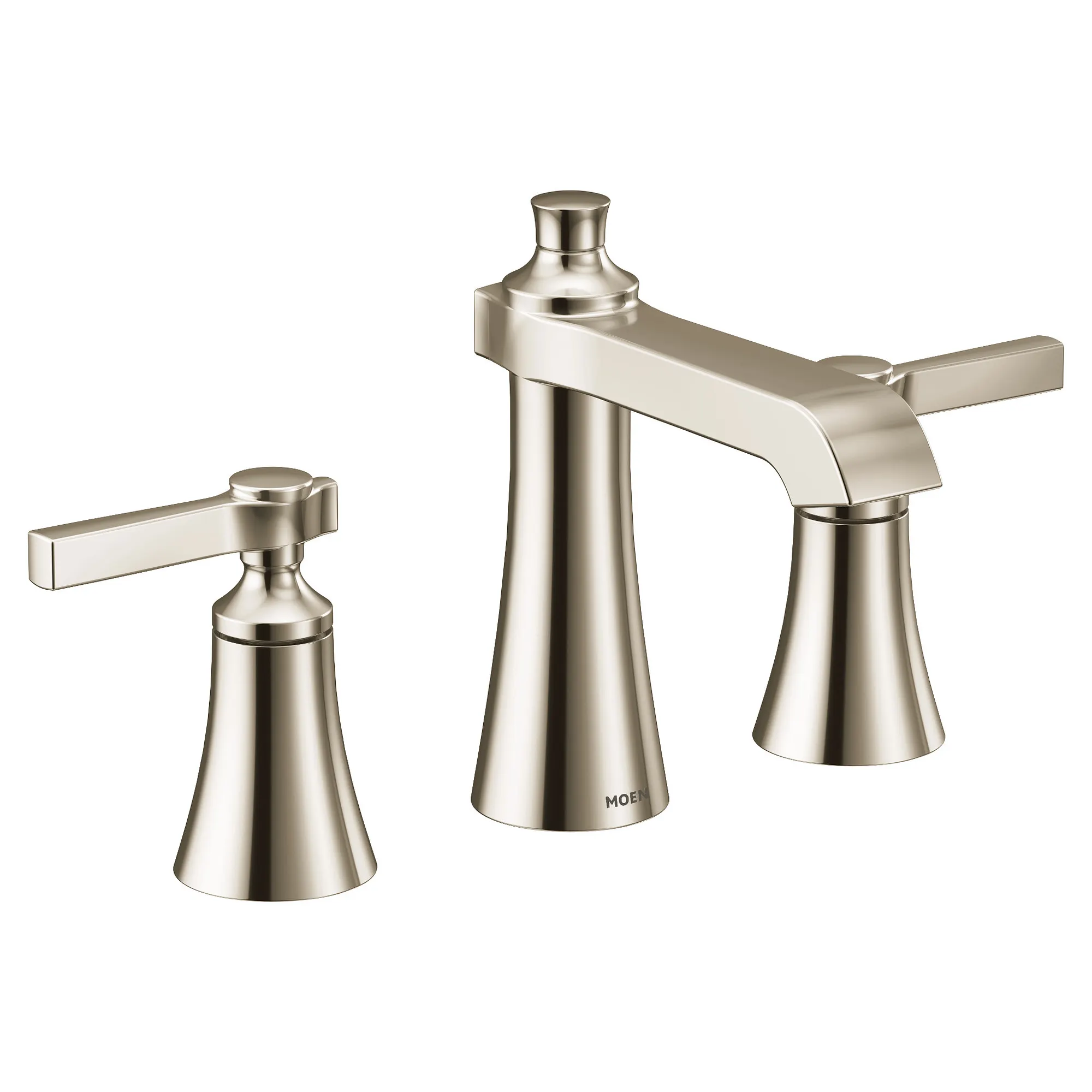 Flara Chrome Two-Handle High Arc Bathroom Faucet - Image 5