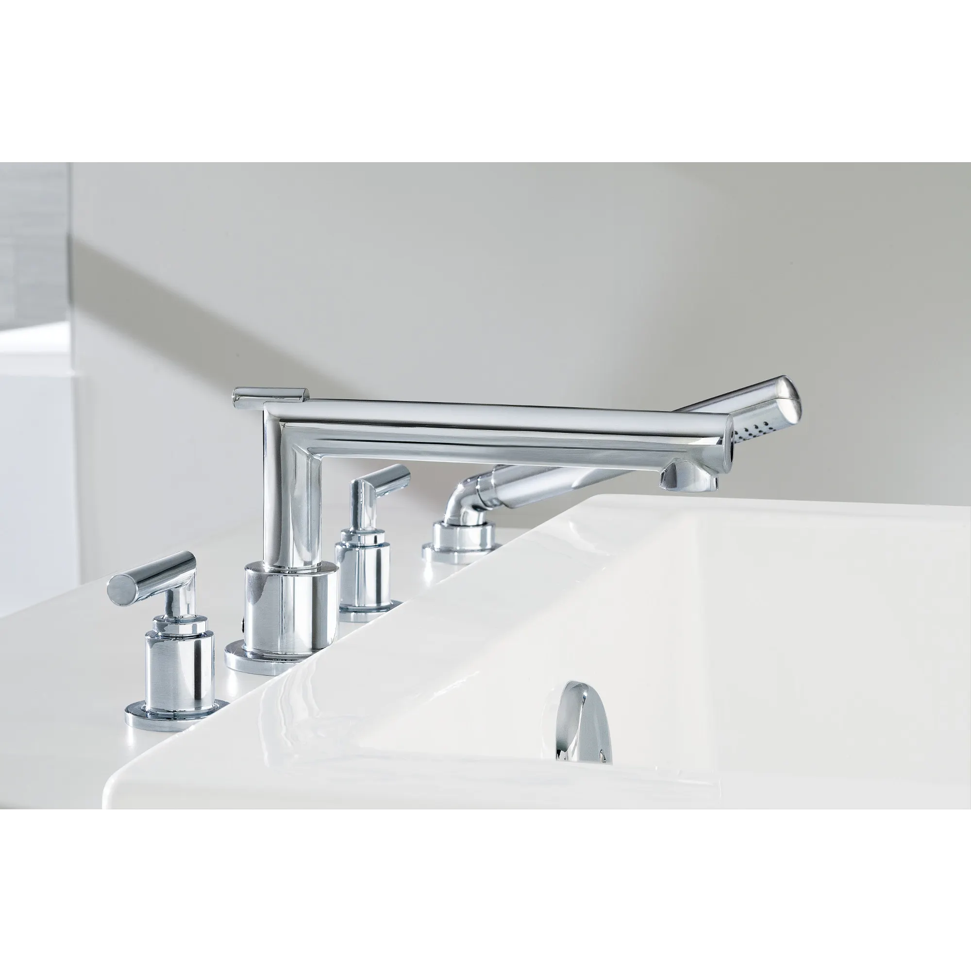 Arris Chrome Two-Handle Roman Tub Faucet - Image 9