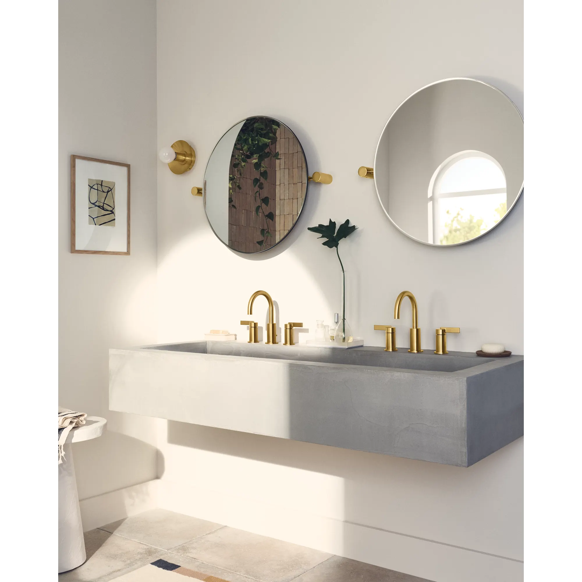 Cia Chrome two-handle high arc bathroom faucet - Image 6