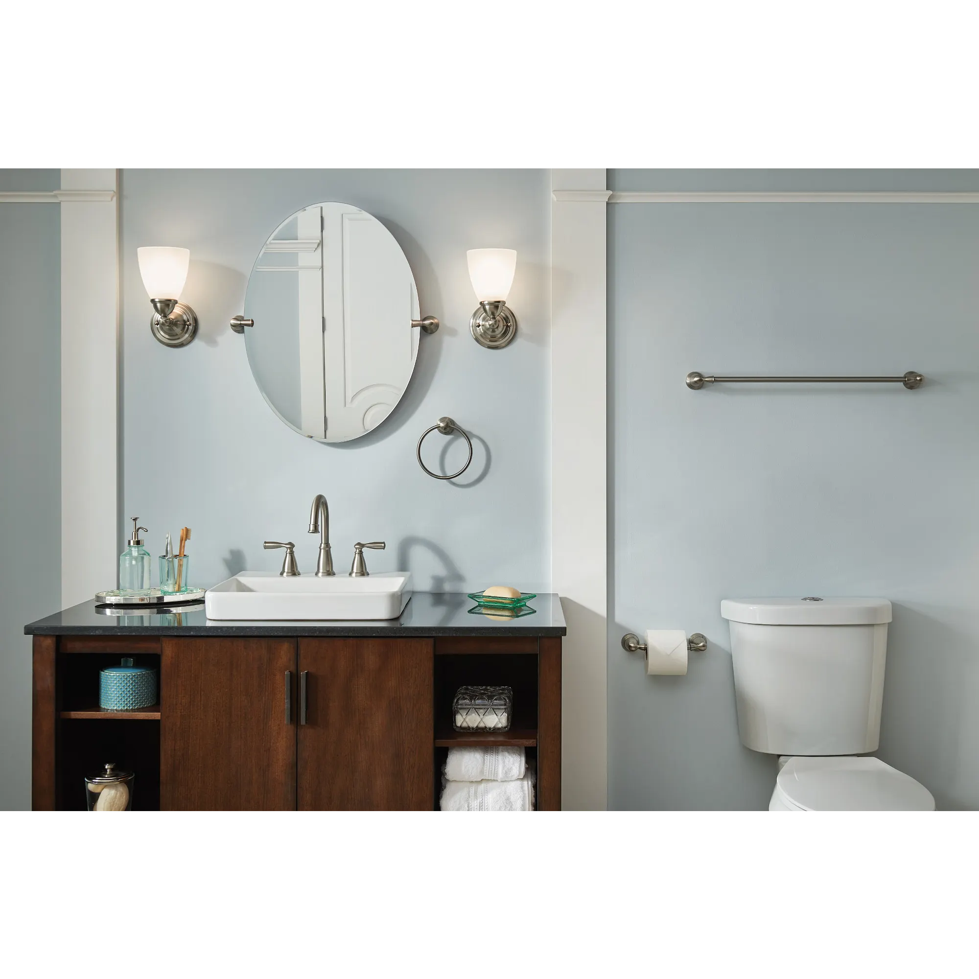 Banbury Matte Black 3 Piece Bath Accessory Kit - Image 4