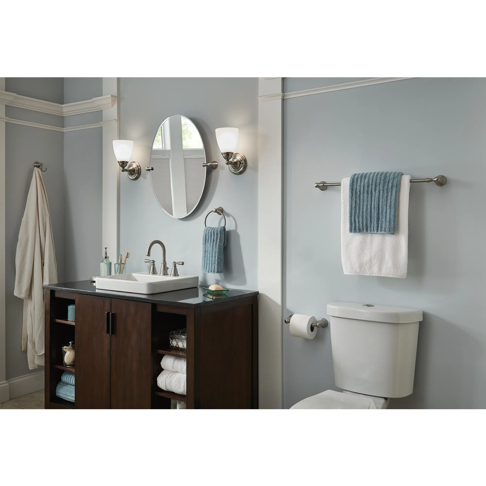 Banbury Matte Black 3 Piece Bath Accessory Kit - Image 6