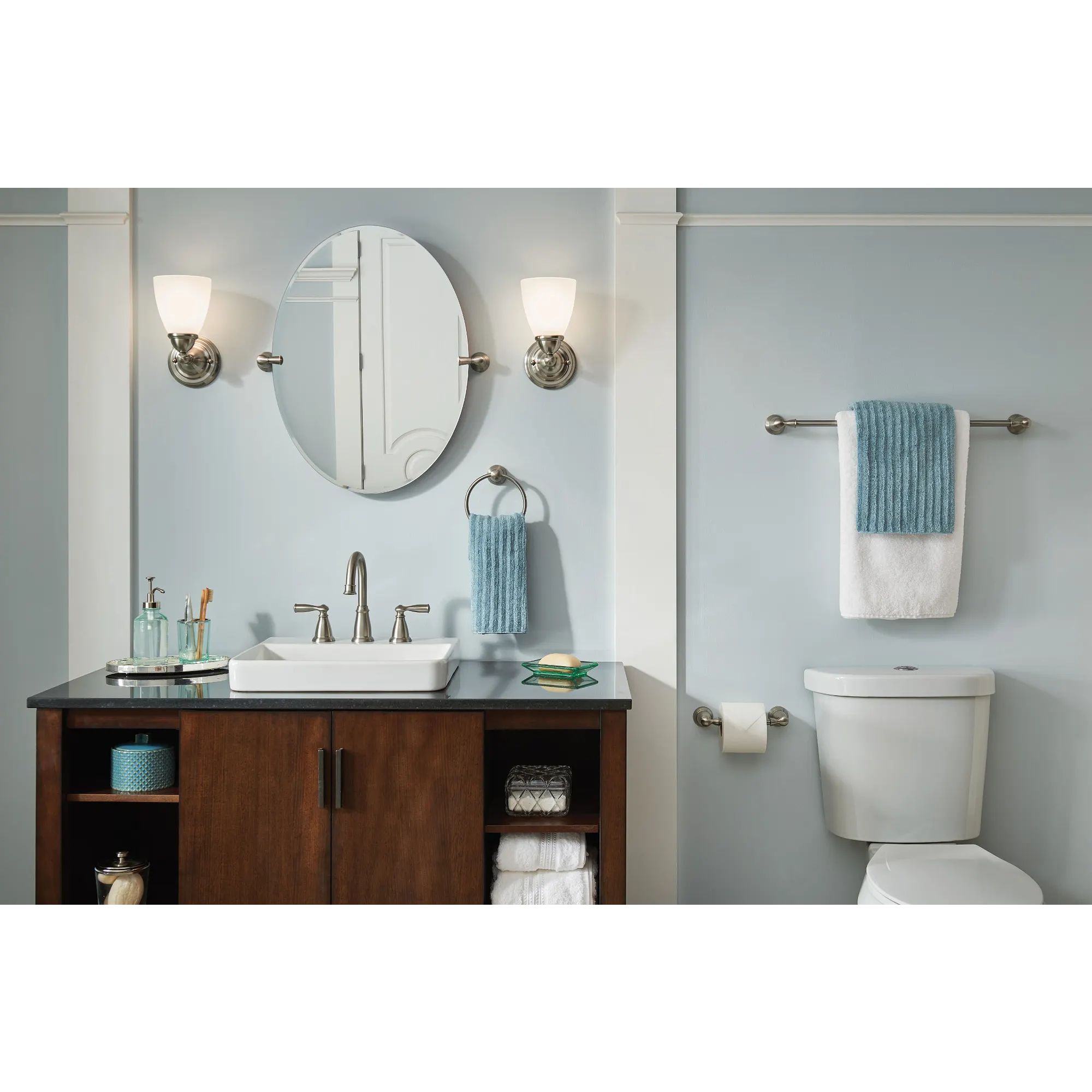Banbury Matte Black 3 Piece Bath Accessory Kit - Image 7