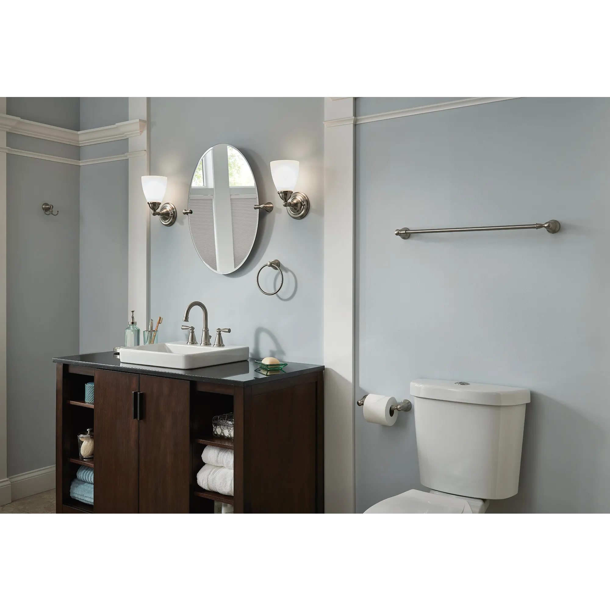 Banbury Matte Black 3 Piece Bath Accessory Kit - Image 8