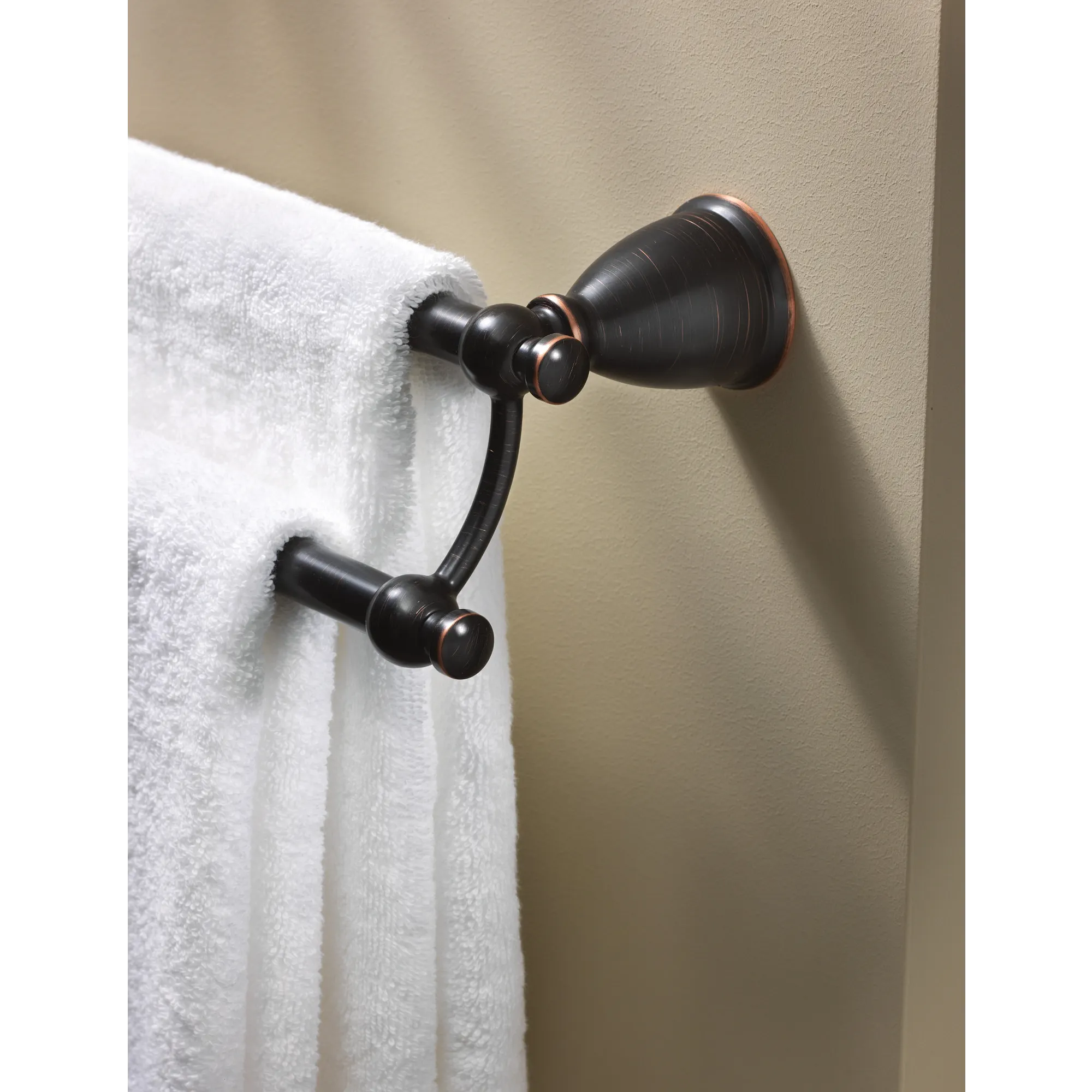 Caldwell Brushed nickel 24" Double Towel Bar - Image 7